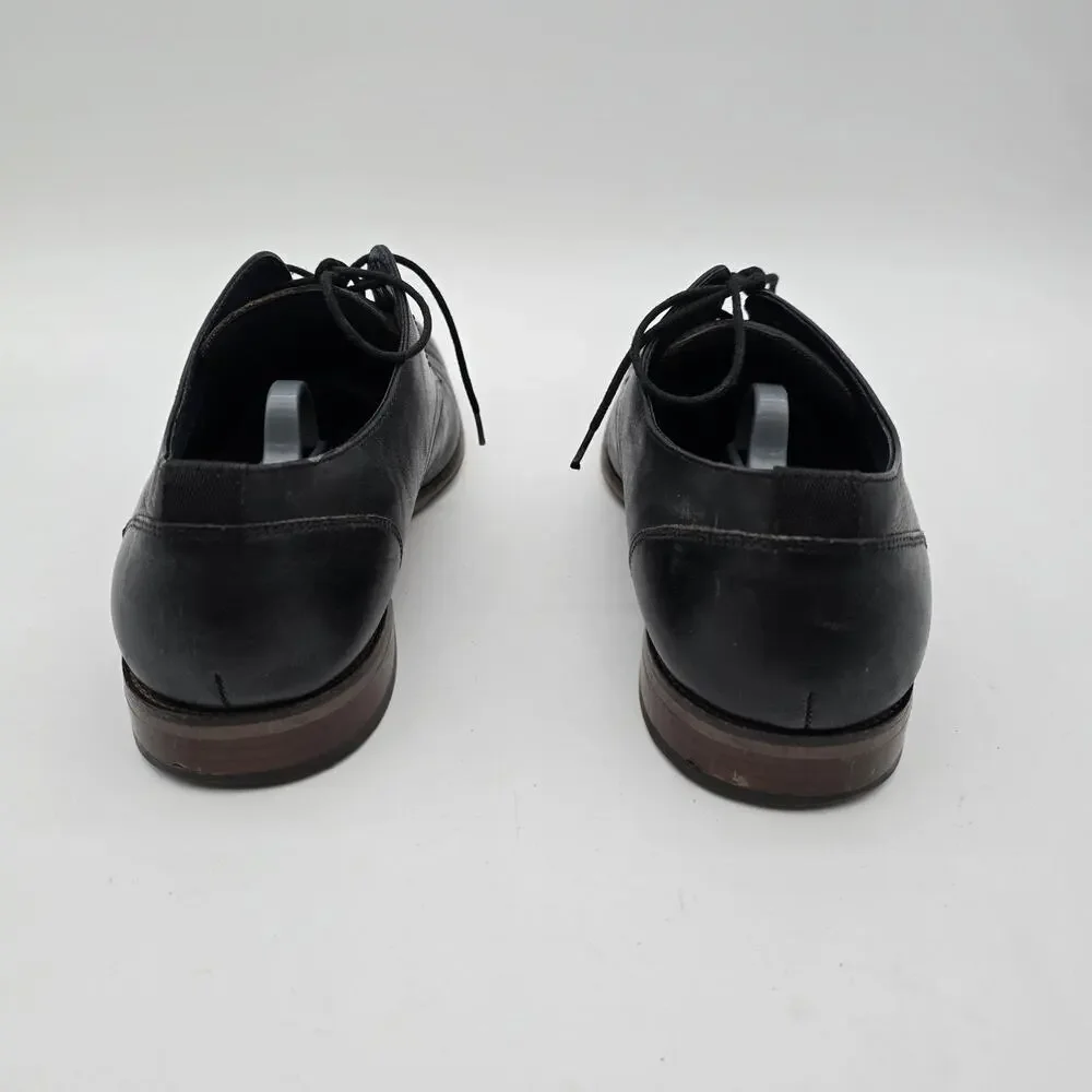 Florsheim Shoes Mens 8 M Black Leather Dress Derby Oxford 14318 001